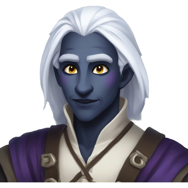 Drow bard dnd smug look emoji