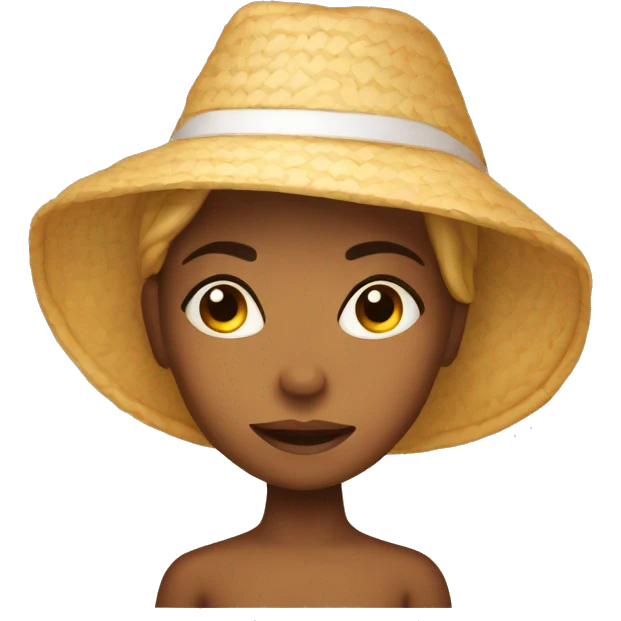 Girl in sunbed  emoji