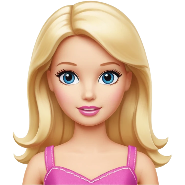 Barbie doll with blonde hair emoji