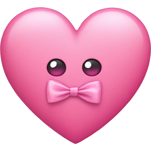 pink heart with bows emoji