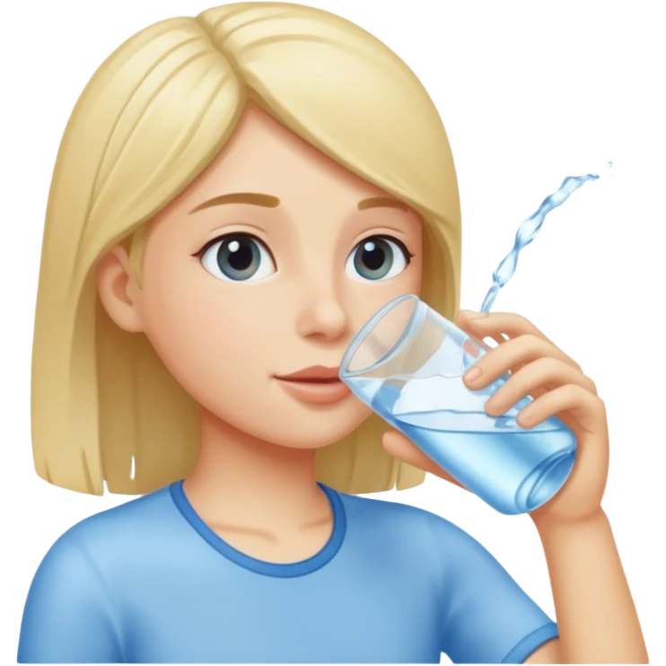 drinking water emoji