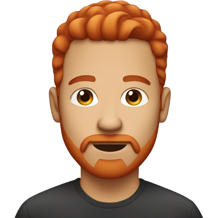 Goatee red head emoji