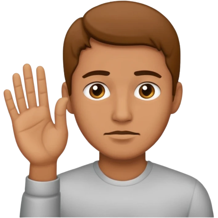hombre negando con la mano  emoji