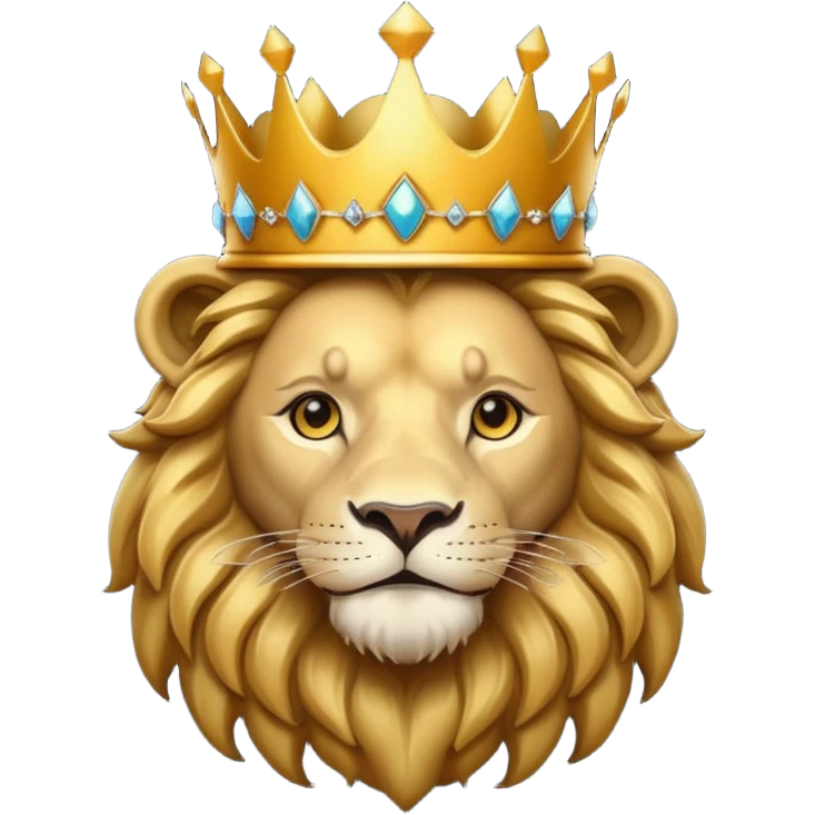 Lion with crown emoji