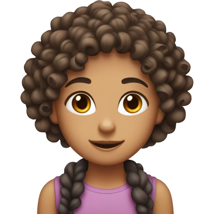 one curly haired girl and one straight haired girl beastfriends emoji