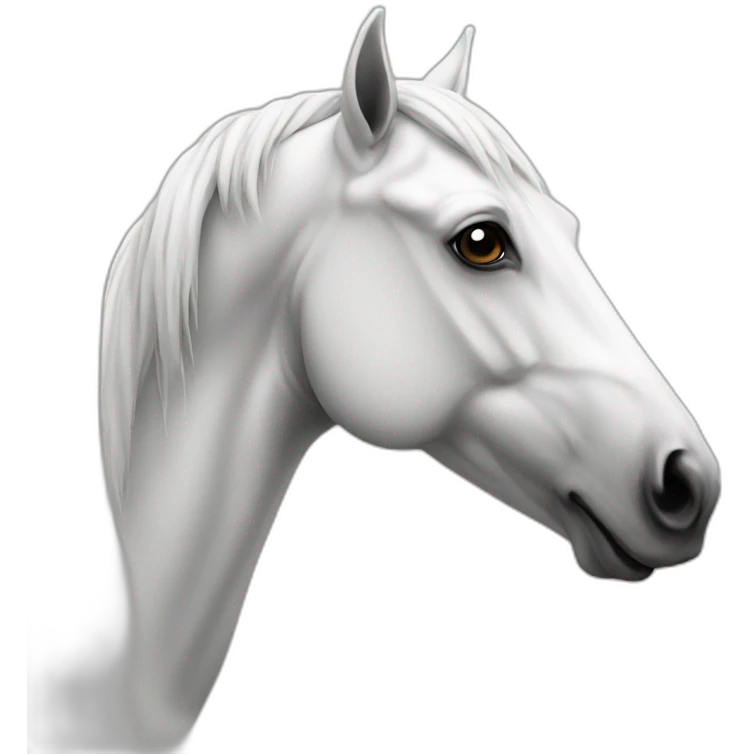 horse-white emoji