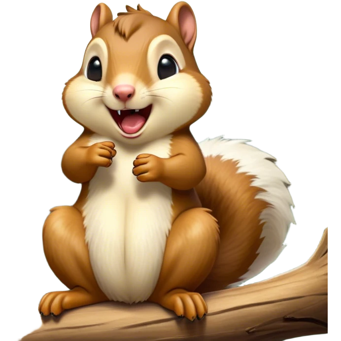 Cinematic Silly Yawning Squirrel Portrait Emoji, Head tilted with a dramatic, wide-open yawn revealing a tiny, adorable snout, soft, downy fur and a fluffy tail slightly askew, Simplified yet irresistibly cute features, highly detailed, glowing with a soft, cozy woodland glow, high shine, relaxed yet humorously expressive, stylized with a dash of whimsical woodland charm, soft glowing outline, capturing the essence of a drowsy yet endearing squirrel that appears ready to stretch and yawn its way into your heart! emoji