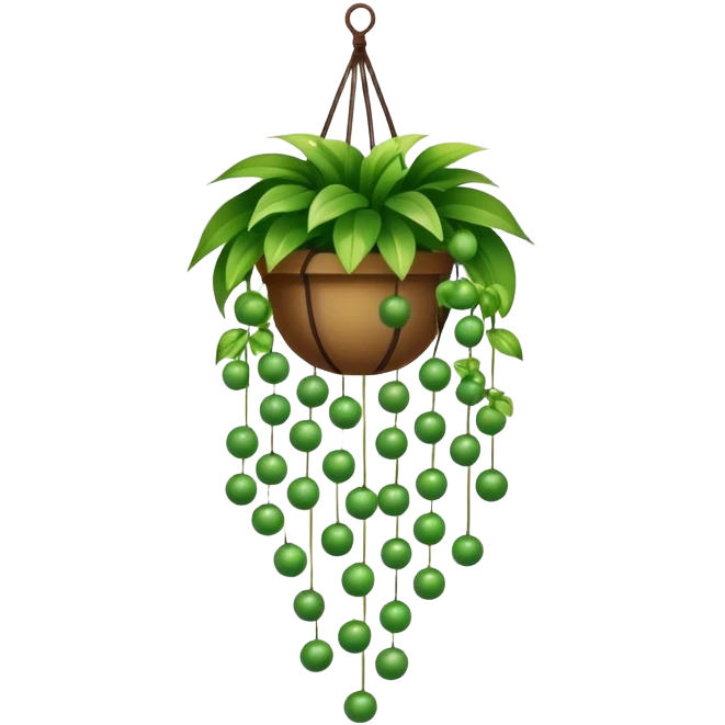 Hanging plant small balls emoji