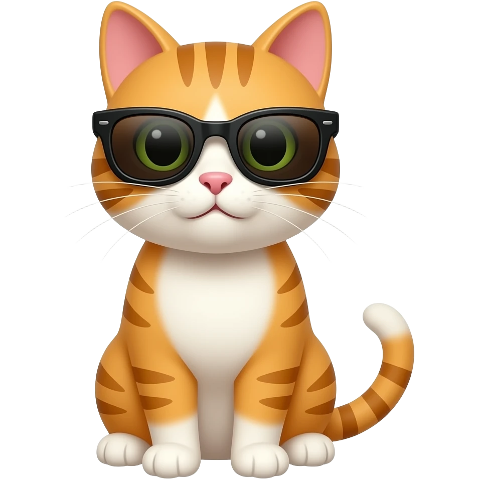 Cat wearing sunglasses emoji