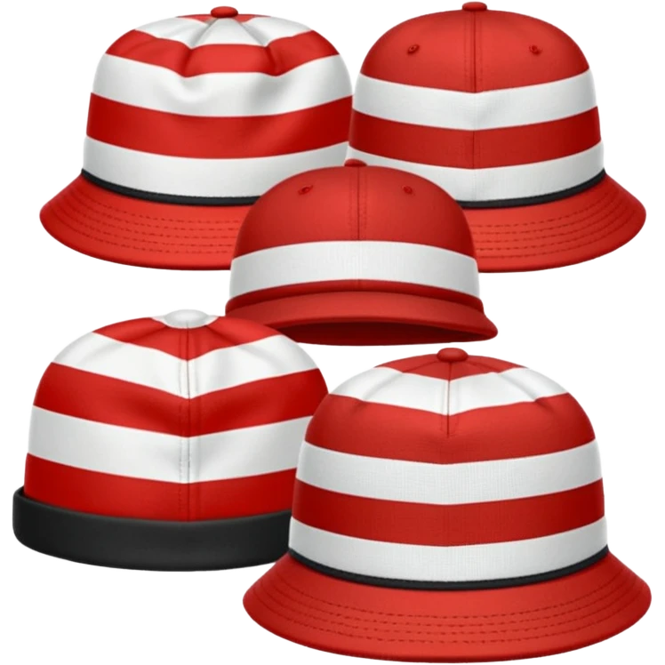 striped hats emoji