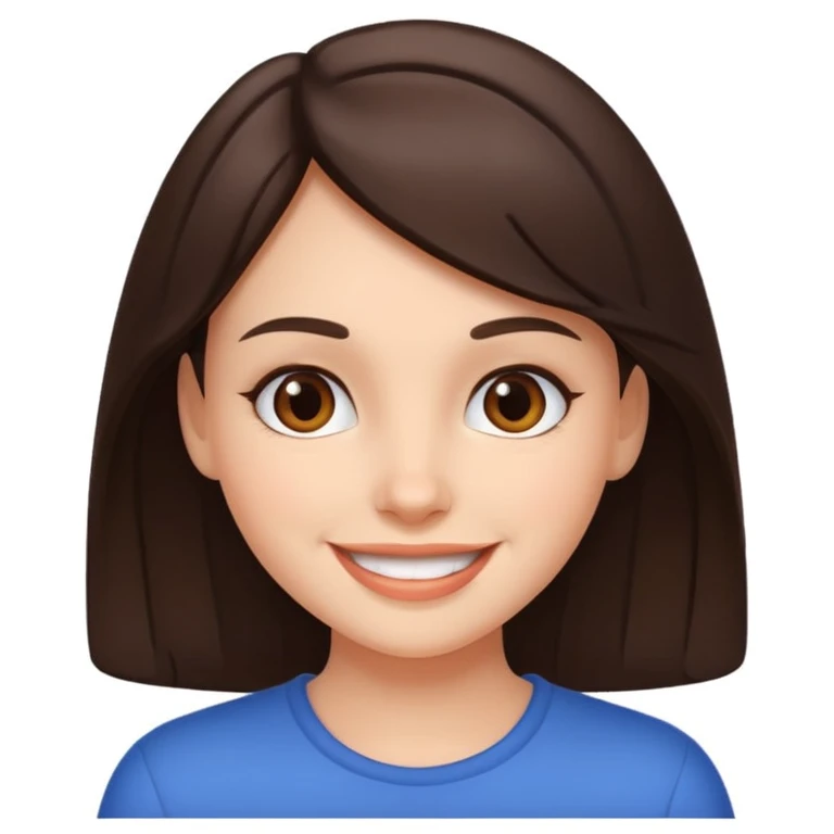 brunette clean girl emoji