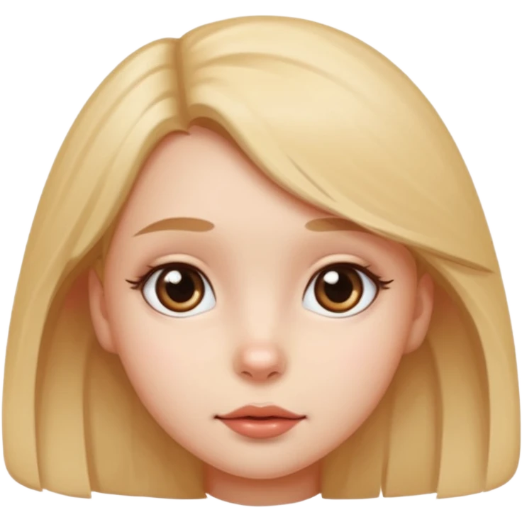 Puppy eye girl emoji