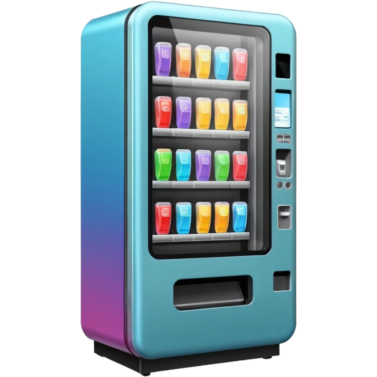Sleek vending machine emoji