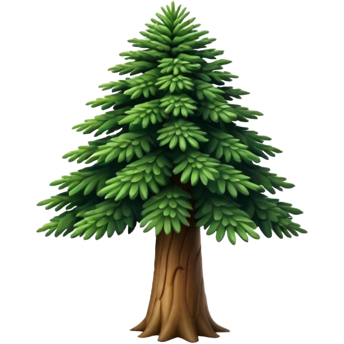 A Brazilian araucaria tree with extended branches emoji
