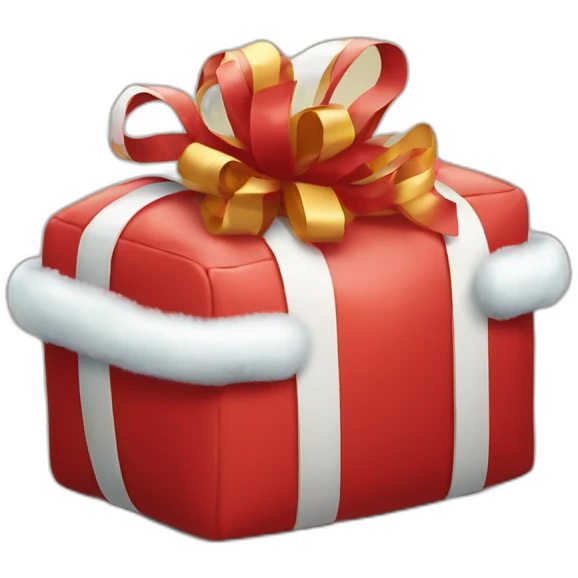 un sac de noel rempli de jouets emoji