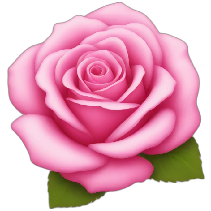 Pink rose  emoji