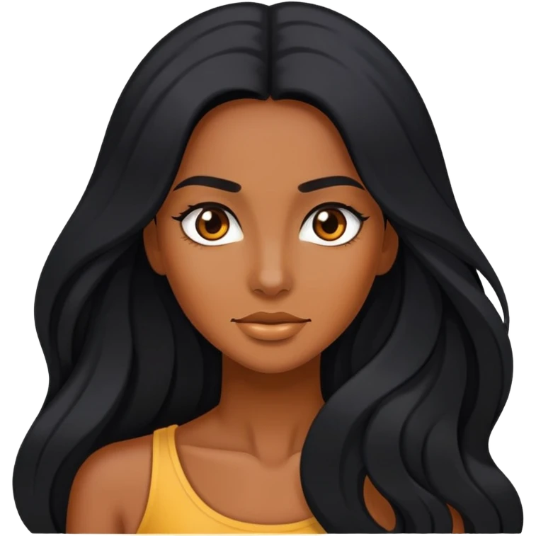content creator, diji osmo, filming, black long hair tanned woman, hot  emoji