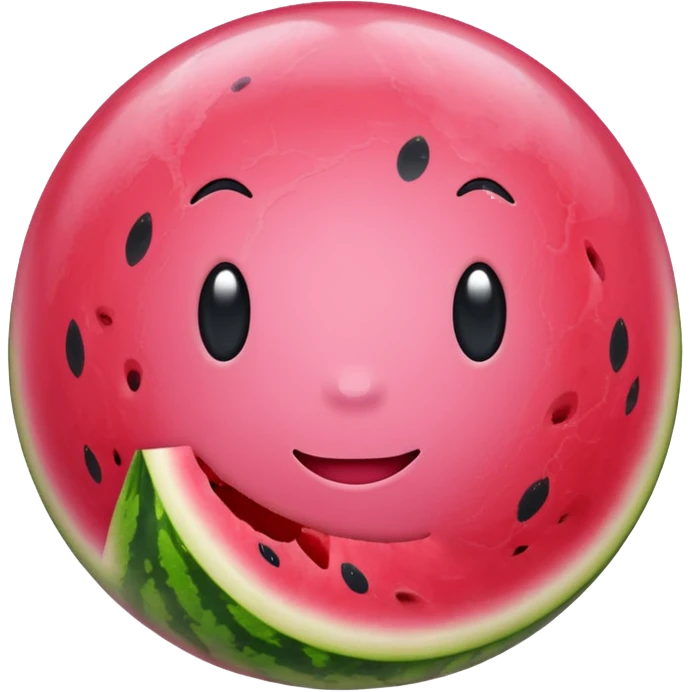 watermelon bubble gum emoji