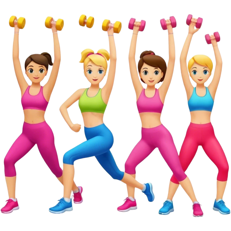 Aerobics at  the gym emoji