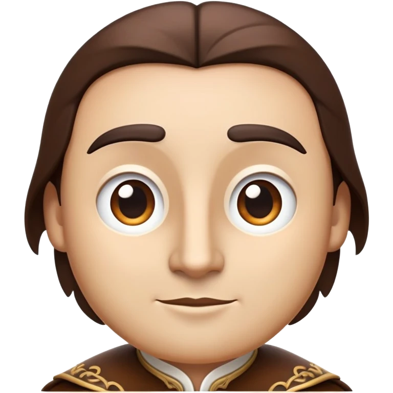 cinematic-noble-brown-and-white-co-portrait-emoji,-poised-and-regal,-with-a-large,-sturdy-build-and-a-beautifully-patterned-hide-of-rich-brown-accented-by-crisp-white-patches,-deep-set-soulful-brown-eyes,-simplified-yet-sharp-and-sophisticated emoji