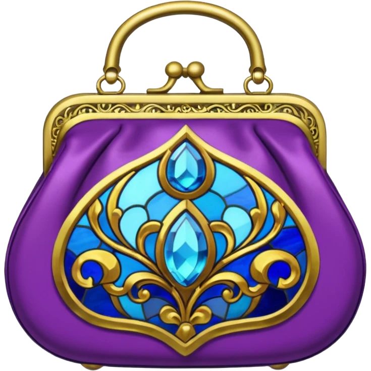 Stained glass purse emoji