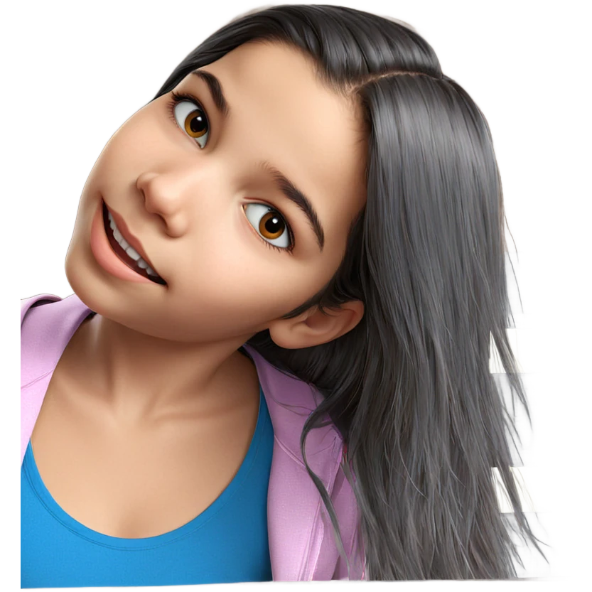 realistic portrait of girl emoji