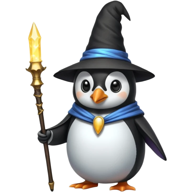 Penguin Wizard emoji