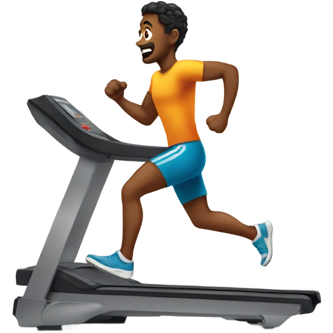 Me running on treadmill  emoji