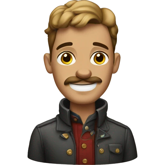 Hombre con bulldog francés  emoji