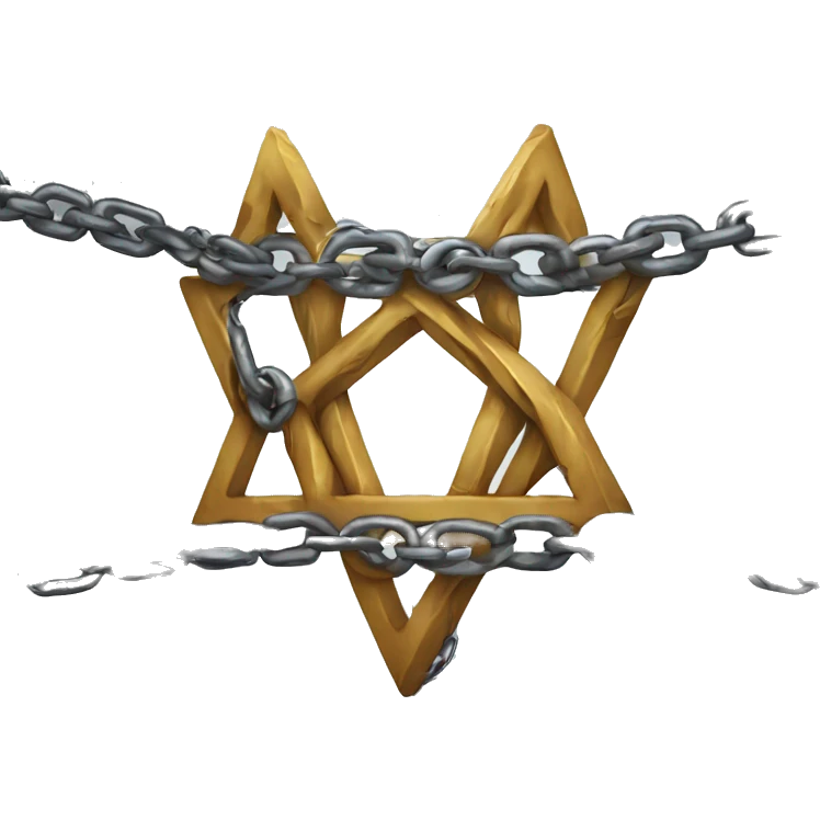 A magen david in chains emoji