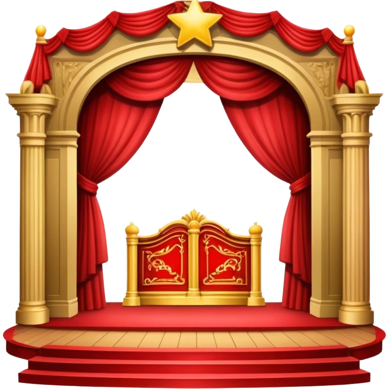 broadway style stage  emoji