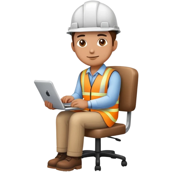 engineer sitting on a chair emoji