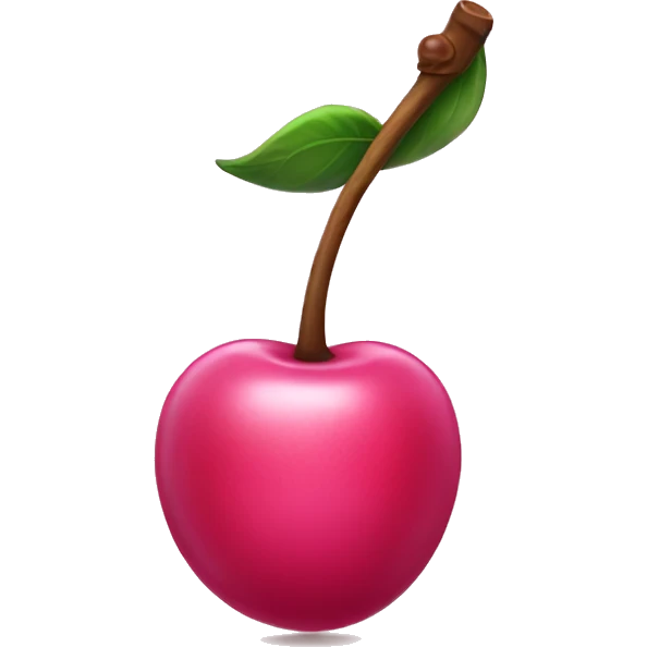 pink cherry emoji