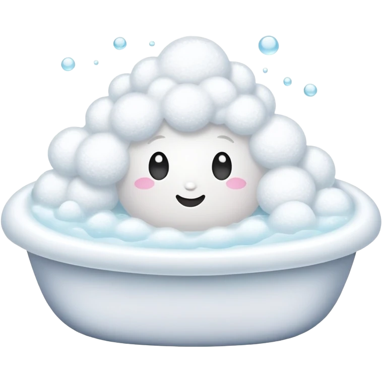 bath foam emoji