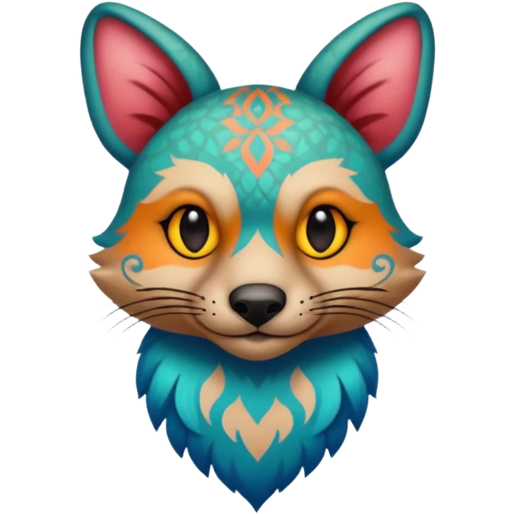 animal with tattoos emoji