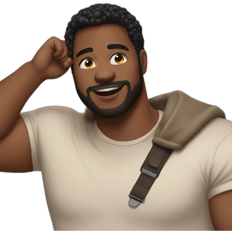 Thicc gay black man emoji