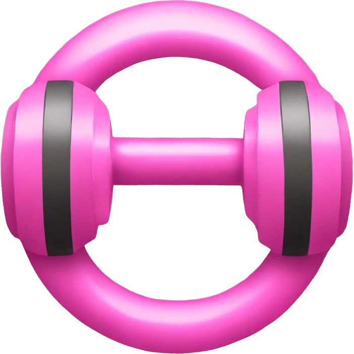 pink weights emoji