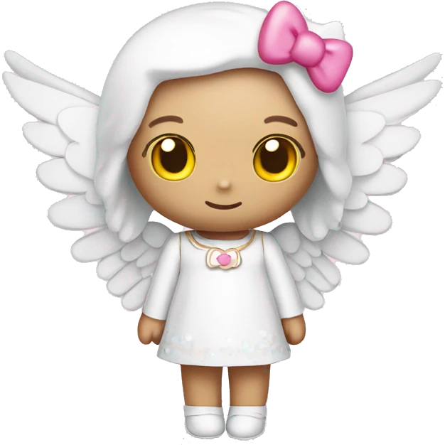Hello Kitty angel emoji