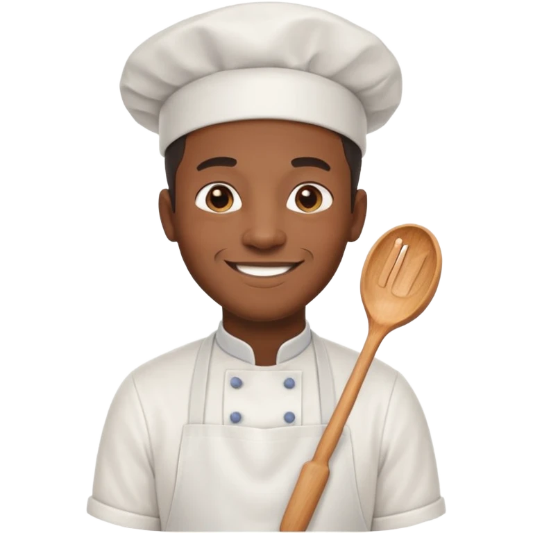 black man baker emoji