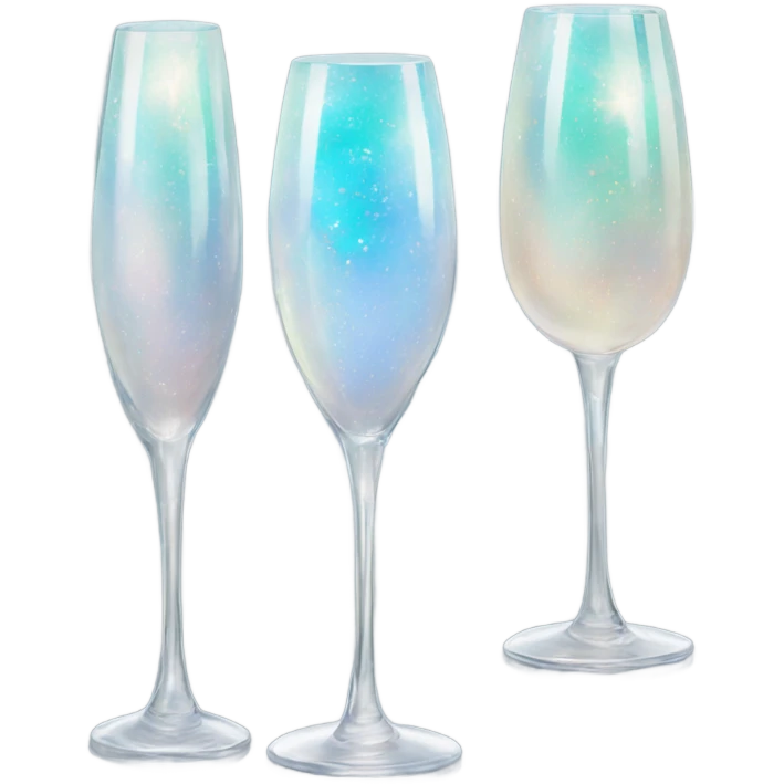 opal crystal gemstone champagne glass  emoji