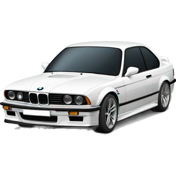 BMW drifting around a corner emoji