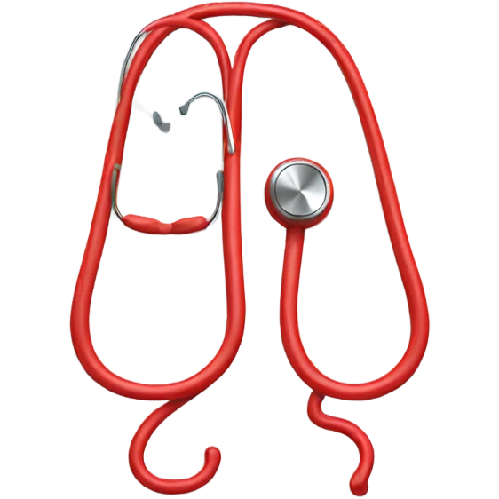 Red stethoscope  emoji