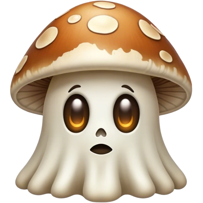 A gost with mushroom emoji