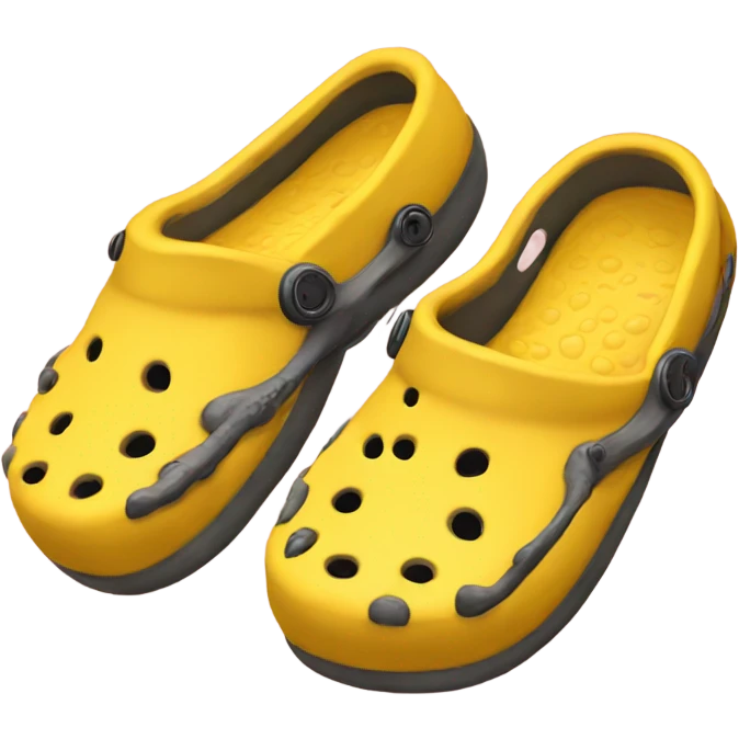 Yellow crocs emoji