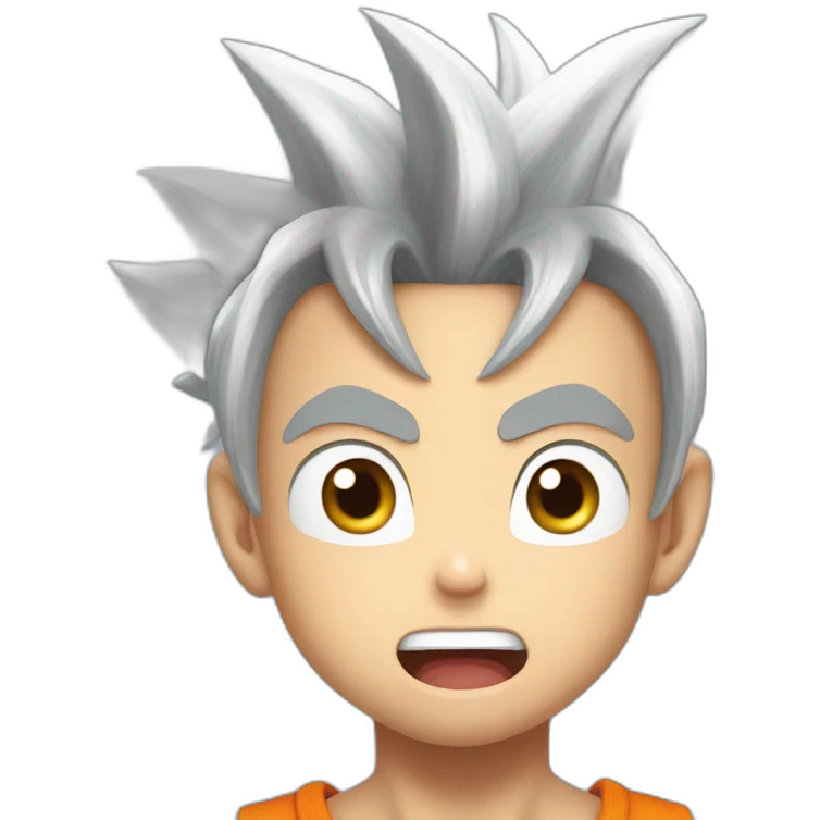 Son Goku shocked emoji