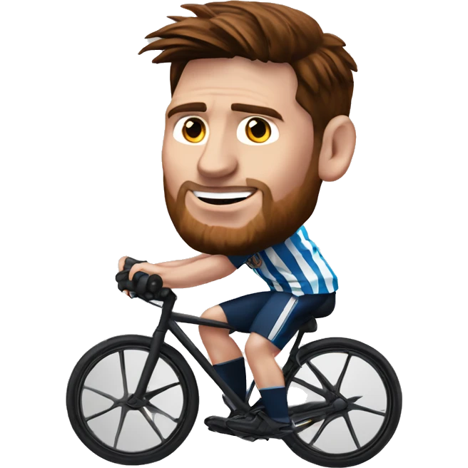 Messi sur le vélo  emoji