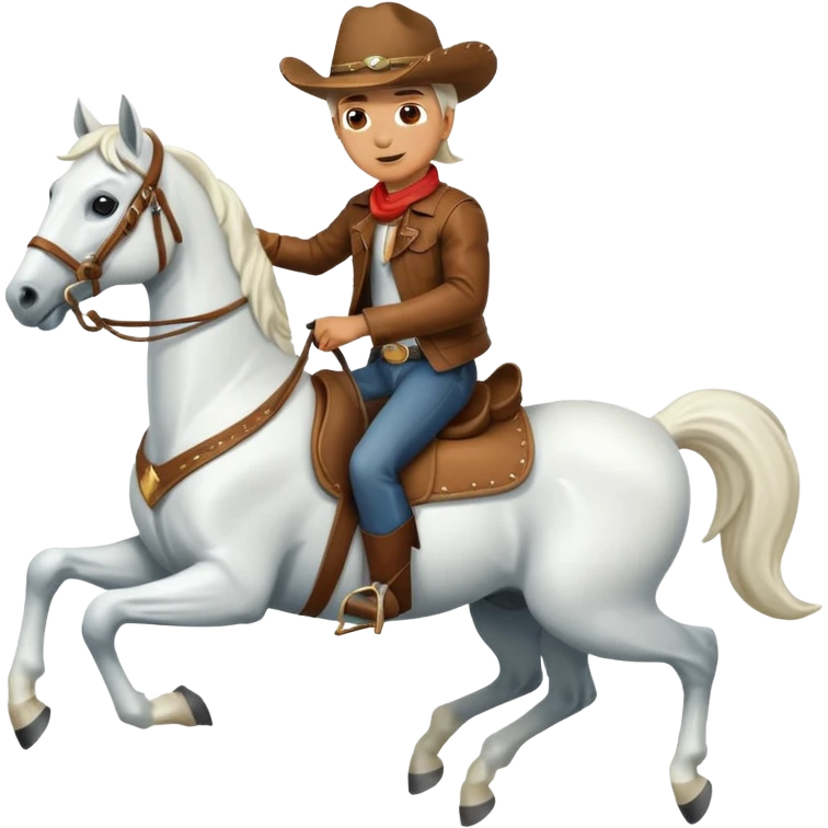 Man rabbit riding horse galloping  emoji