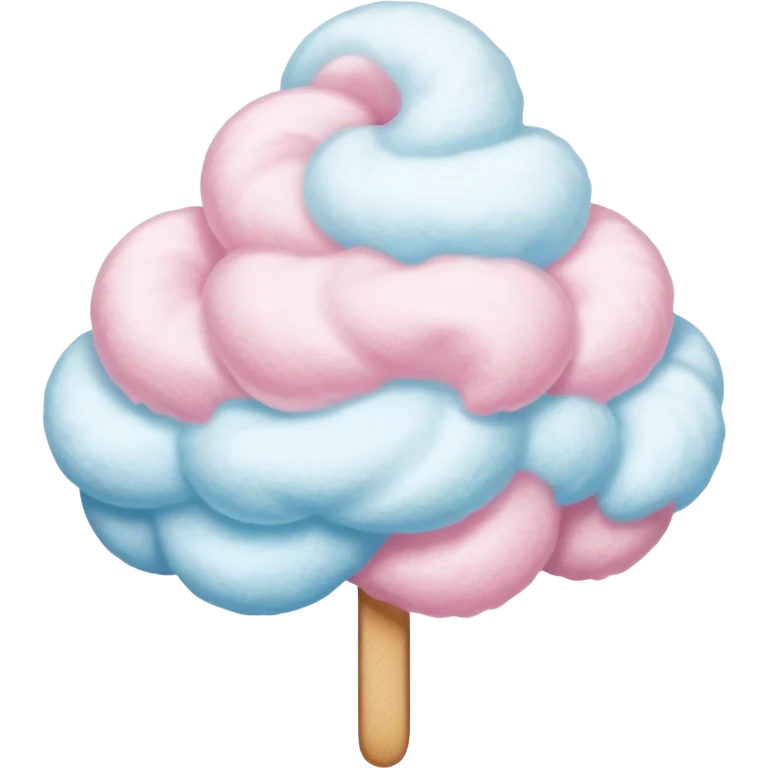 white cotton candy emoji