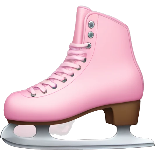 pastel pink ice skates emoji