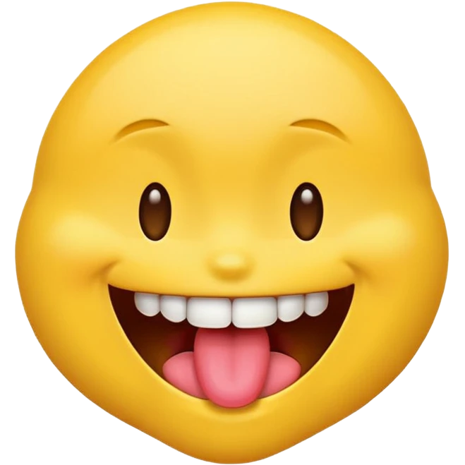 😝 this emoji but with the tongue covering teeth emoji